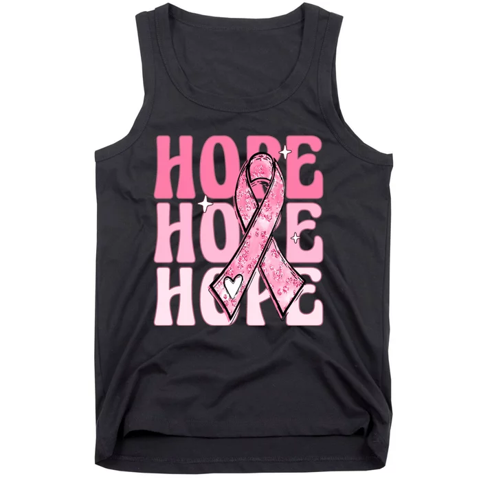 Pink Ribbon Hope Breast Cancer Tank Top