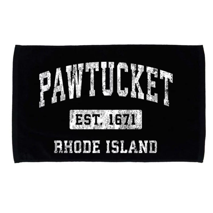 Pawtucket Rhode Island Ri Vintage Established Sports Microfiber Hand Towel