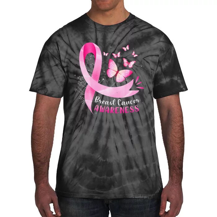 Pin.K Ribbon In October We Wear Pin.K Breast Cancer Awareness Tie-Dye T-Shirt