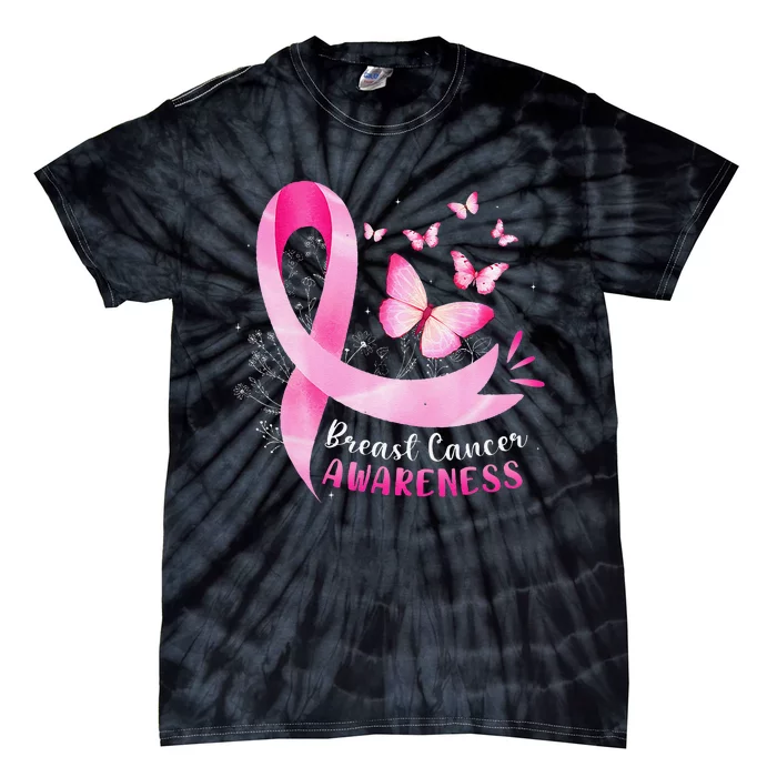 Pin.K Ribbon In October We Wear Pin.K Breast Cancer Awareness Tie-Dye T-Shirt