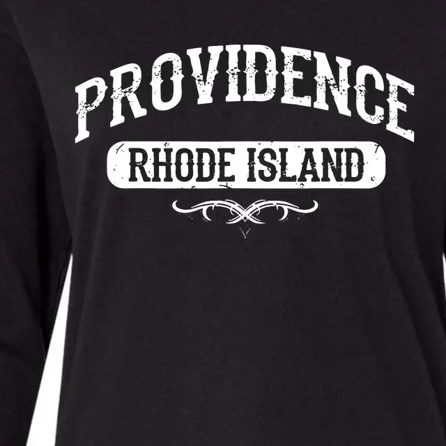 Providence Rhode Island Womens Cotton Relaxed Long Sleeve T-Shirt