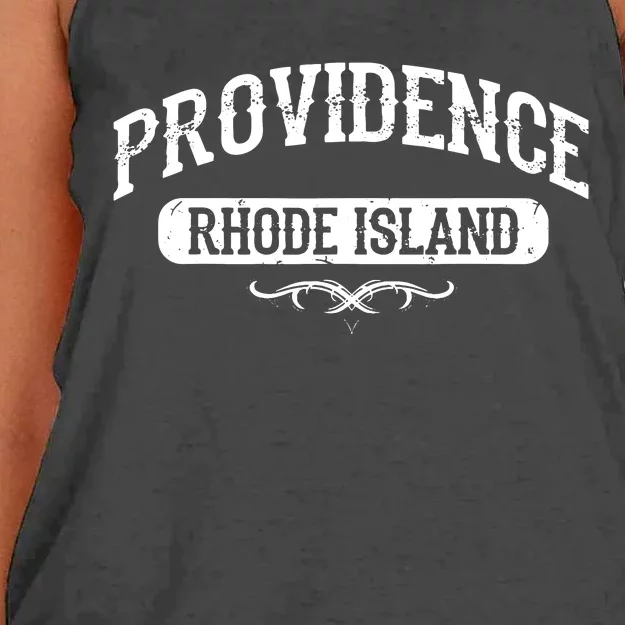 Providence Rhode Island Women's Knotted Racerback Tank