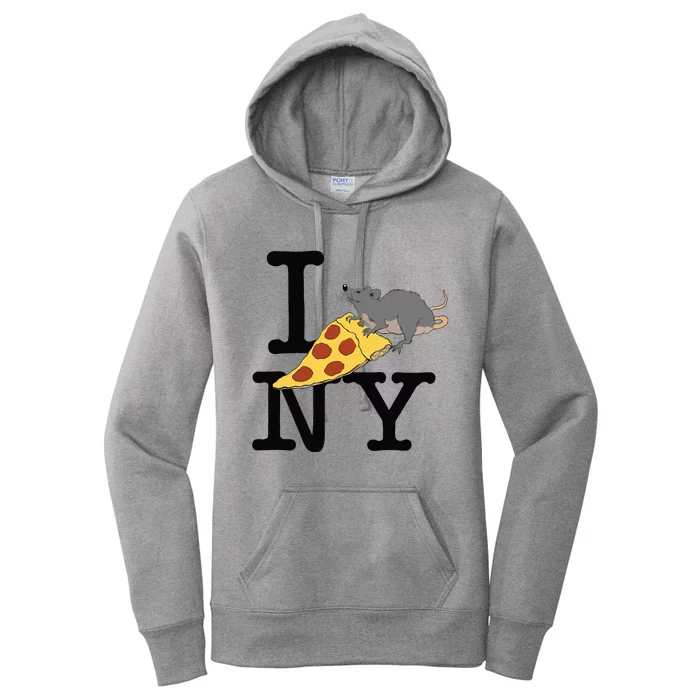 Pizza Rat Ironic Women's Pullover Hoodie