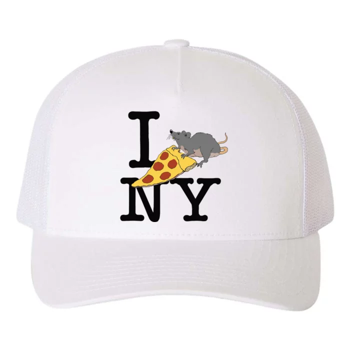 Pizza Rat Ironic Yupoong Adult 5-Panel Trucker Hat