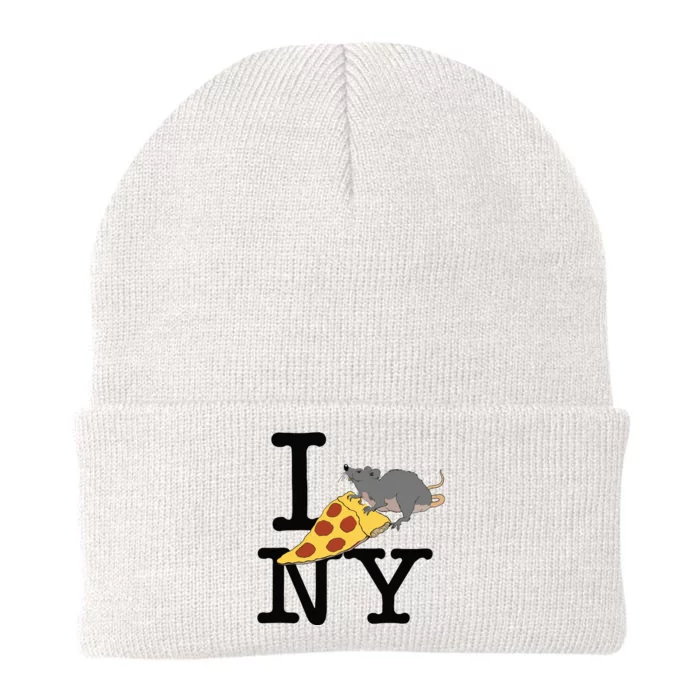 Pizza Rat Ironic Knit Cap Winter Beanie