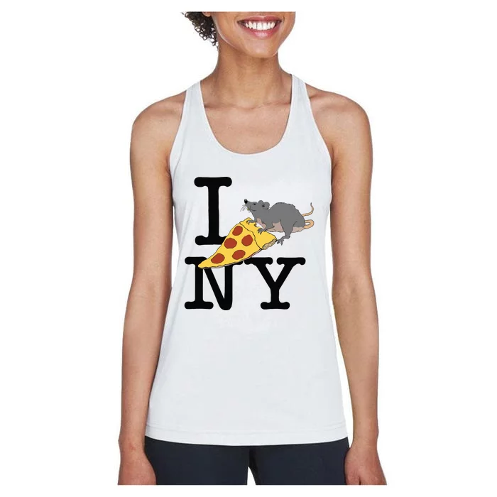 Pizza Rat Ironic Women's Racerback Tank