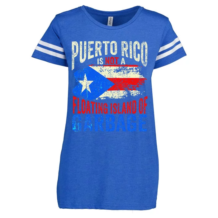 Puerto Rico Is Not A Floating Island Of Garbage Enza Ladies Jersey Football T-Shirt