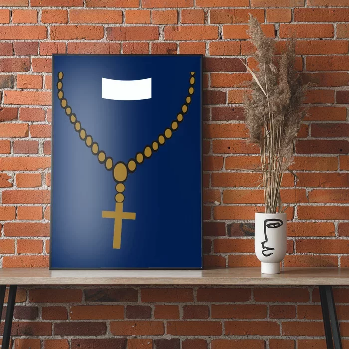 Priest Costume Cross Religion Poster