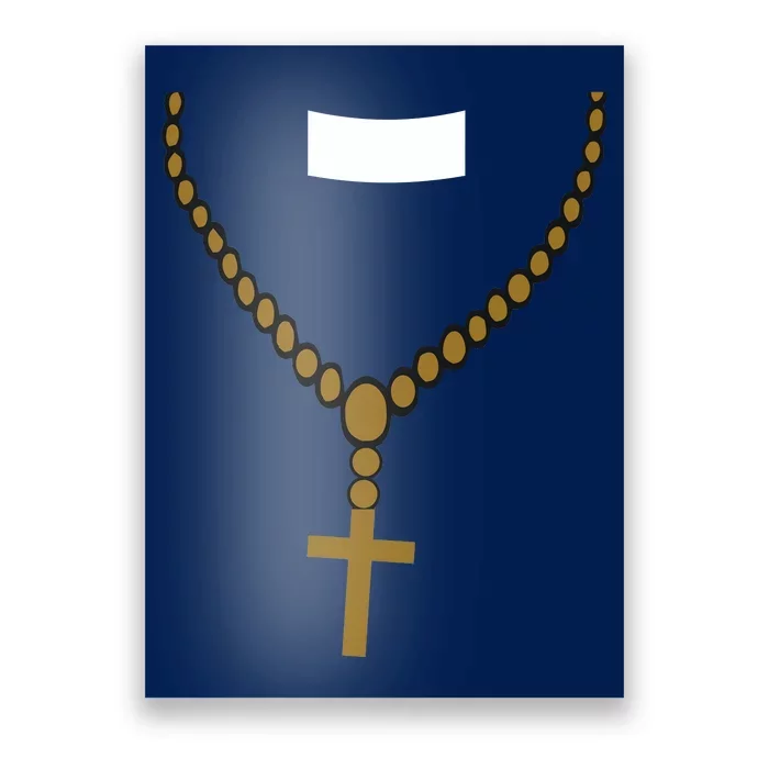 Priest Costume Cross Religion Poster