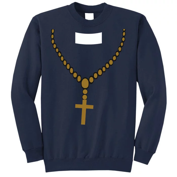 Priest Costume Cross Religion Tall Sweatshirt