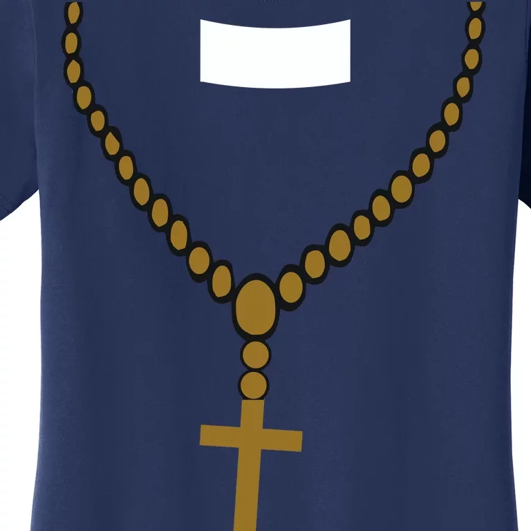 Priest Costume Cross Religion Women's T-Shirt