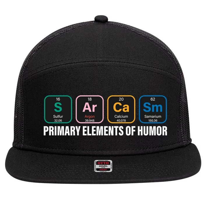 Primary Elements of Humor 7 Panel Mesh Trucker Snapback Hat