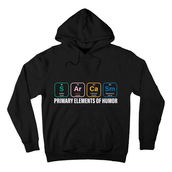 Primary Elements of Humor Tall Hoodie