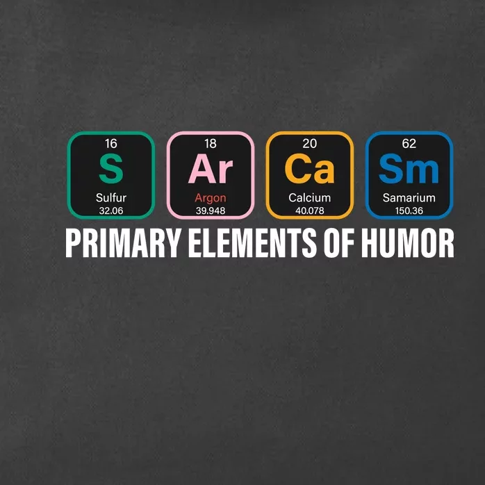 Primary Elements of Humor Zip Tote Bag