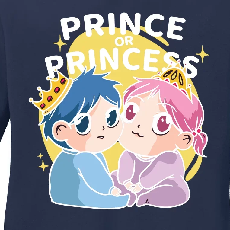 Prince Or Princess Babies Ladies Long Sleeve Shirt