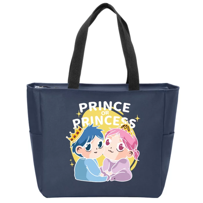 Prince Or Princess Babies Zip Tote Bag