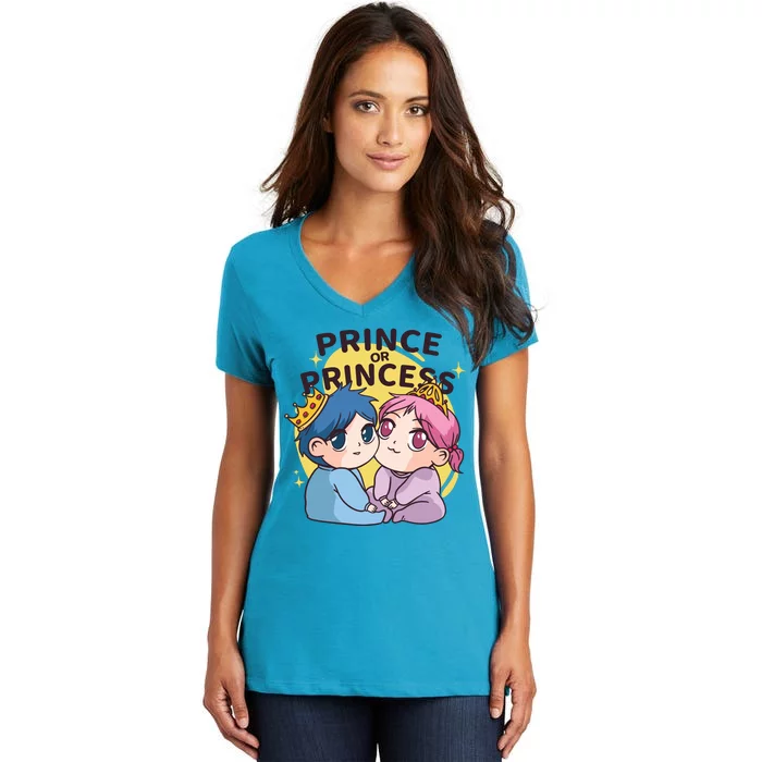 Prince Or Princess Babies Women's V-Neck T-Shirt