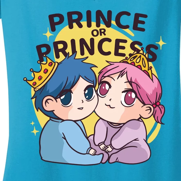 Prince Or Princess Babies Women's V-Neck T-Shirt