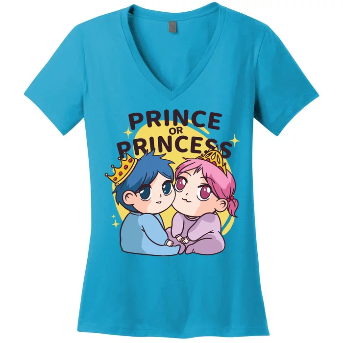 Prince Or Princess Babies Women's V-Neck T-Shirt