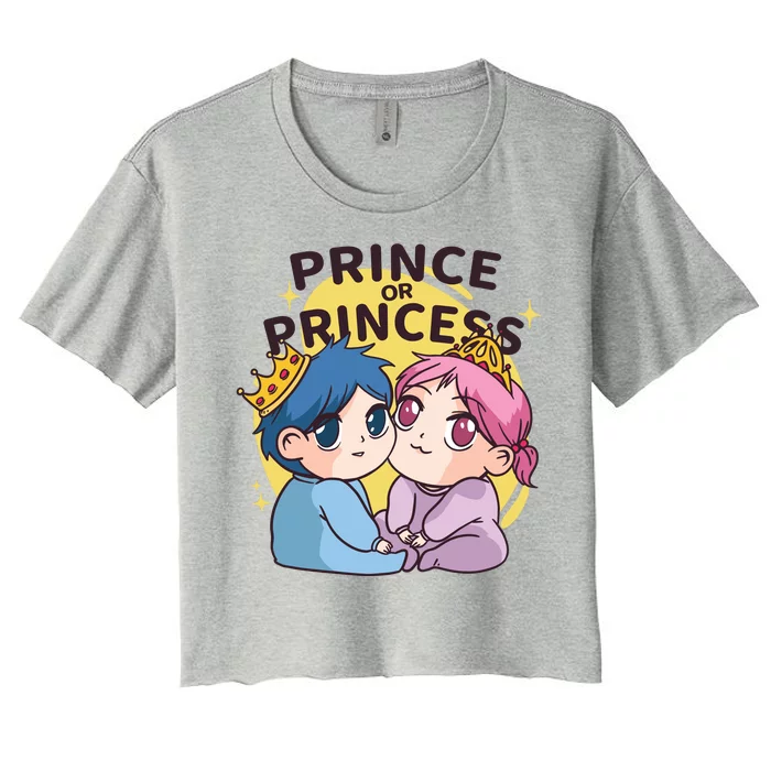 Prince Or Princess Babies Women's Crop Top Tee