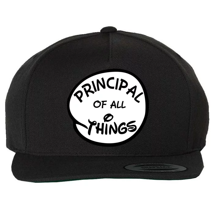 Principal of all Things Wool Snapback Cap