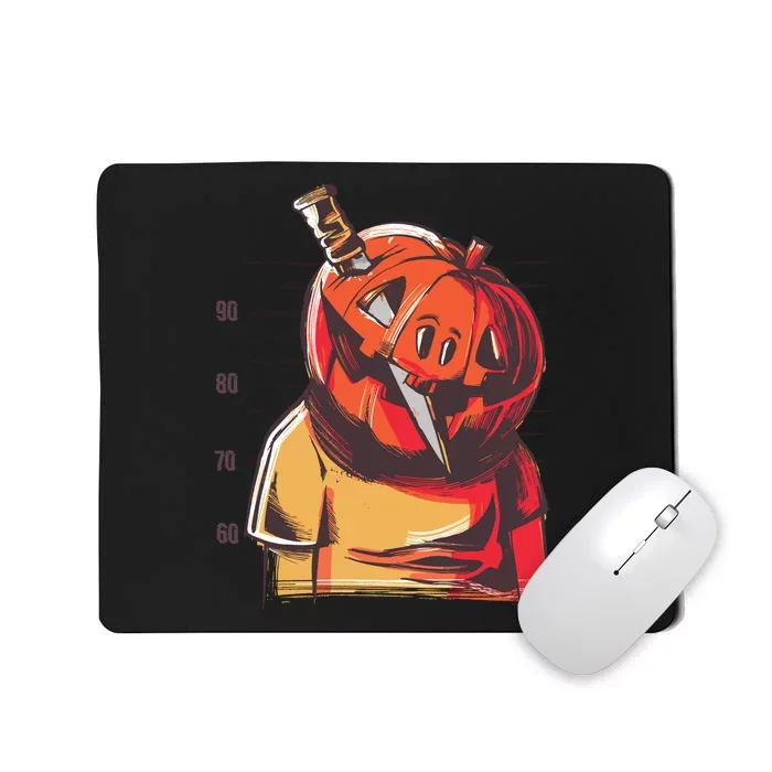 Prisoner Pumpkin Mug Shot Mousepad