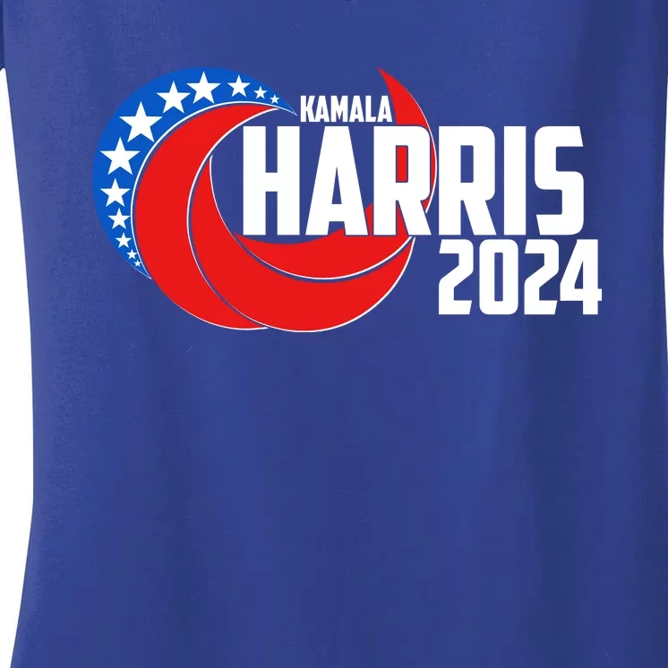 Patriotic Rwb Kamala Harris 2024 Women's V-Neck T-Shirt