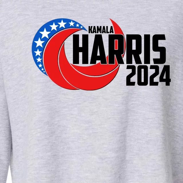 Patriotic Rwb Kamala Harris 2024 Cropped Pullover Crew