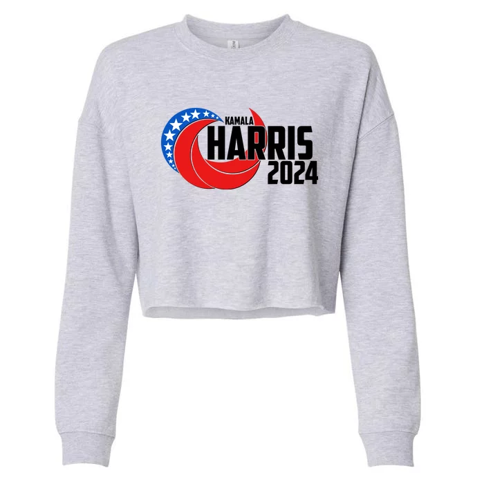 Patriotic Rwb Kamala Harris 2024 Cropped Pullover Crew