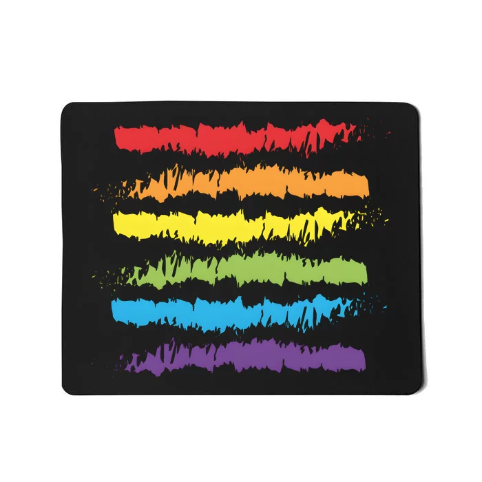 Pride Rainbow Lgbtq+ Love Is Love Mousepad