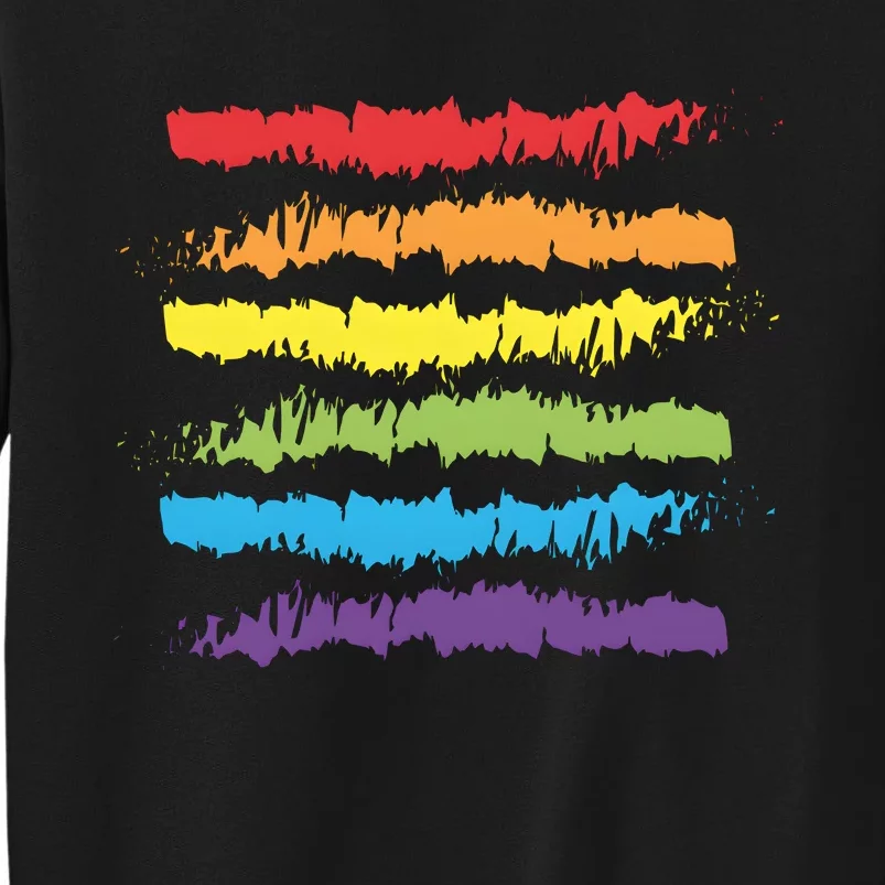 Pride Rainbow Lgbtq+ Love Is Love Tall Sweatshirt