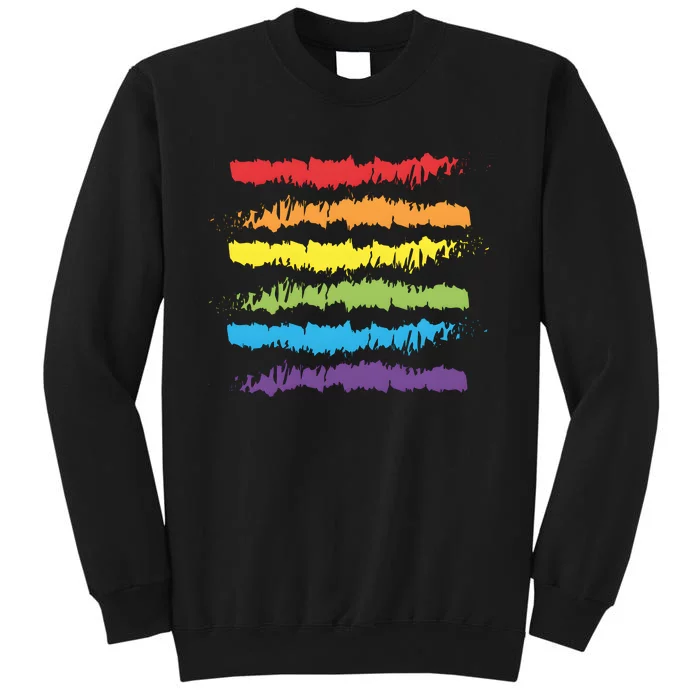 Pride Rainbow Lgbtq+ Love Is Love Tall Sweatshirt