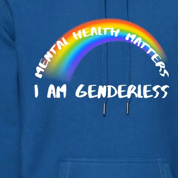 Pride Rainbow Lgbtq I Am Genderless Cool Gift Premium Hoodie