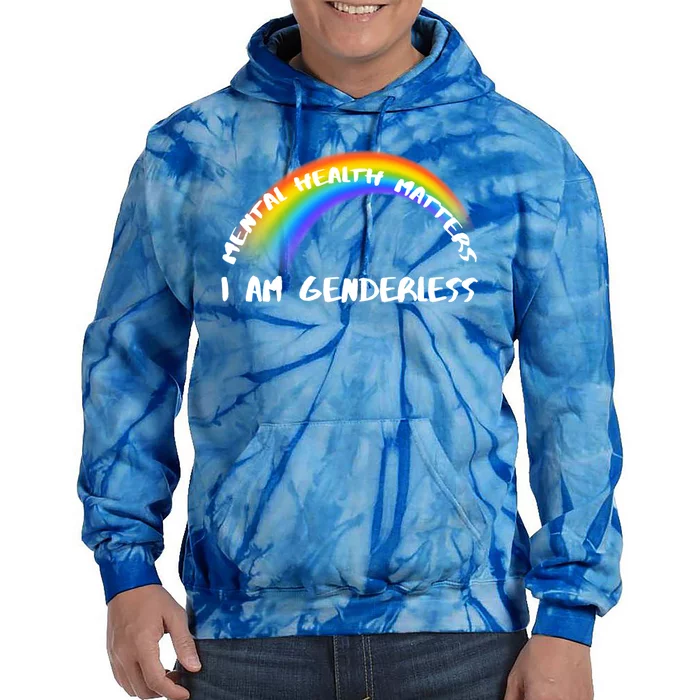 Pride Rainbow Lgbtq I Am Genderless Cool Gift Tie Dye Hoodie