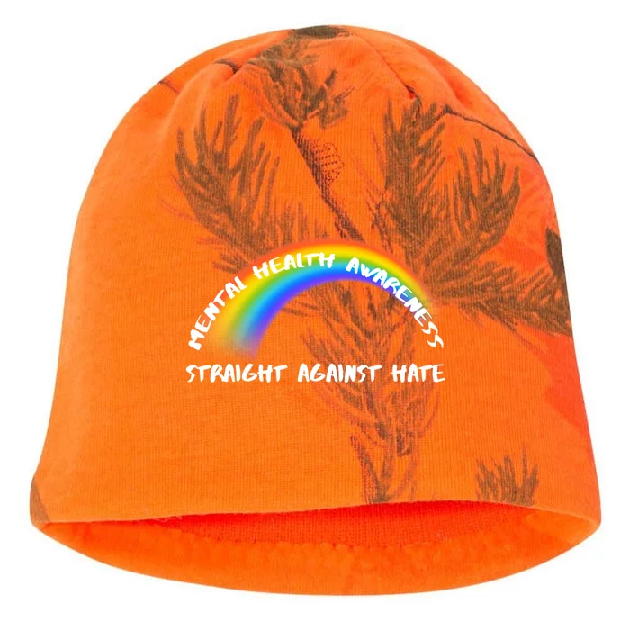 Pride Rainbow Lgbtq Straight Against Hate Gift Kati - Camo Knit Beanie