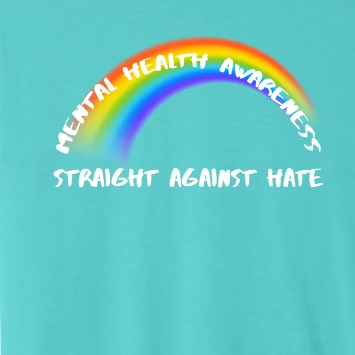 Pride Rainbow Lgbtq Straight Against Hate Gift ChromaSoft Performance T-Shirt