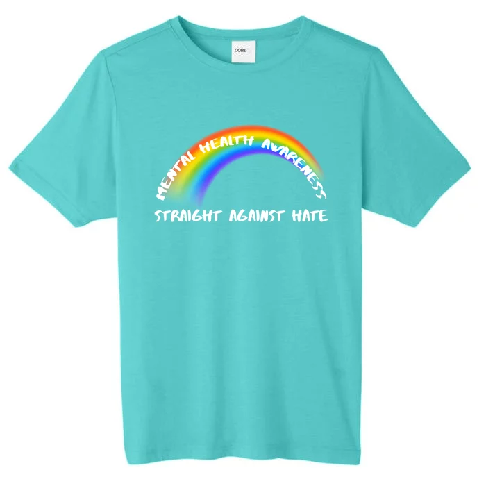 Pride Rainbow Lgbtq Straight Against Hate Gift ChromaSoft Performance T-Shirt