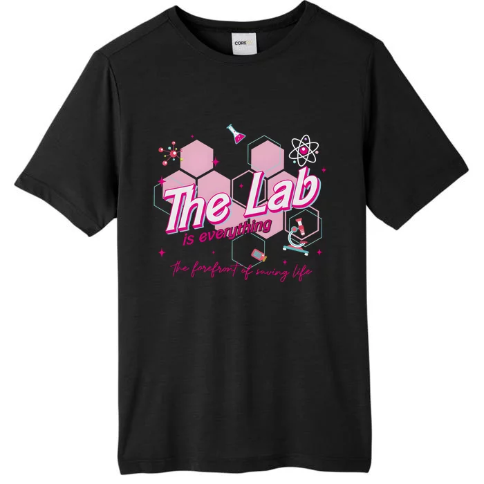 Pink Retro Lab Week 2024 Medical Lab Science ChromaSoft Performance T-Shirt