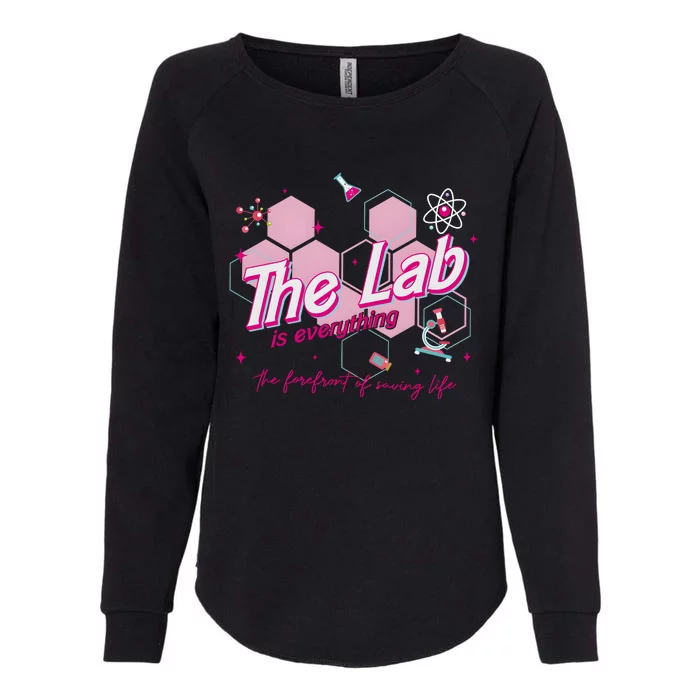 Pink Retro Lab Week 2024 Medical Lab Science Womens California Wash Sweatshirt