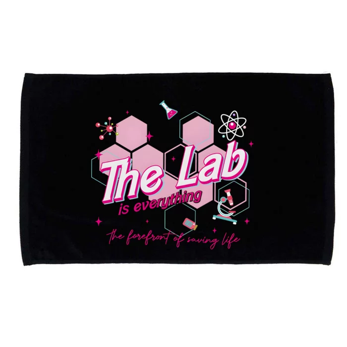 Pink Retro Lab Week 2024 Medical Lab Science Microfiber Hand Towel