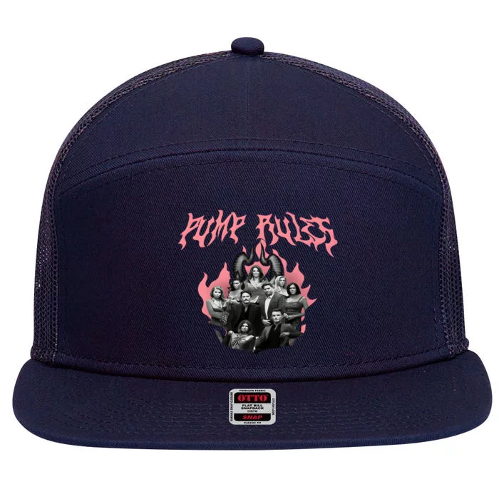 Pump Rules Metal Band Vanderpump Rules 7 Panel Mesh Trucker Snapback Hat