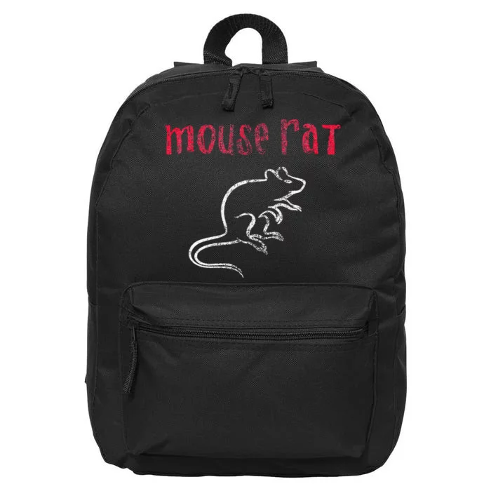 Parks & Recreation Mouse Rat Logo Distressed 16 in Basic Backpack