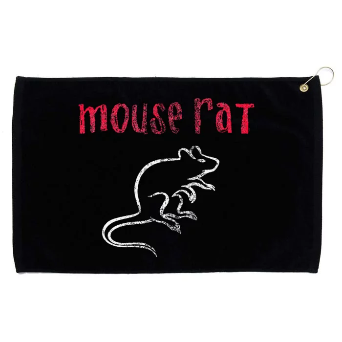 Parks & Recreation Mouse Rat Logo Distressed Grommeted Golf Towel