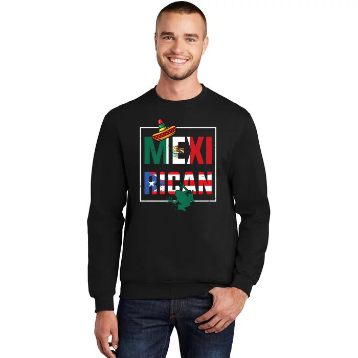 Puerto Rican Mexican Flag, Mexirican Half Puerto Sweatshirt