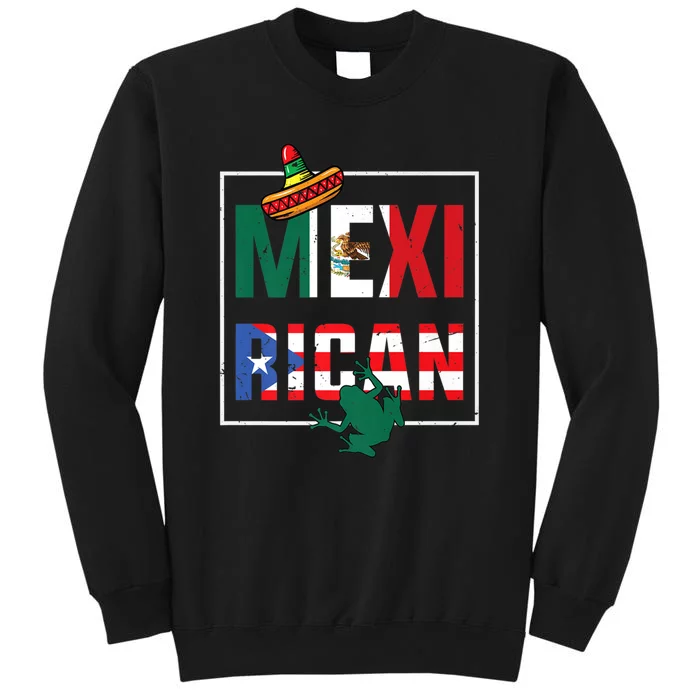 Puerto Rican Mexican Flag, Mexirican Half Puerto Sweatshirt