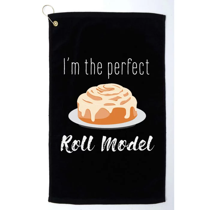 Perfect Roll Model Cinnamon Roll Mom Dad Role Model Gift Platinum Collection Golf Towel