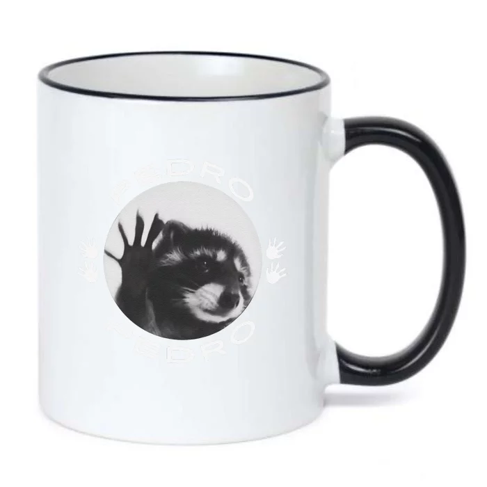 Pedro Raccoon Meme Funny Cute Black Color Changing Mug