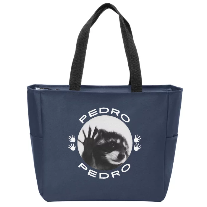 Pedro Raccoon Meme Funny Cute Zip Tote Bag