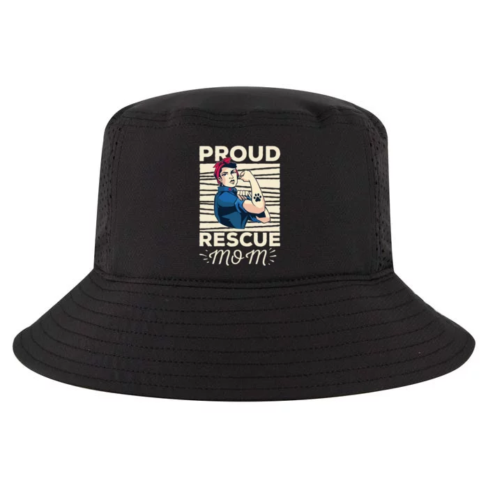 Proud Resuce Mom Dog Rescue Cool Comfort Performance Bucket Hat