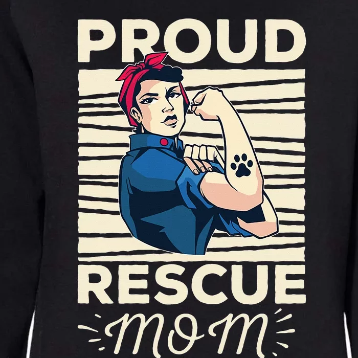 Proud Resuce Mom Dog Rescue Womens California Wash Sweatshirt